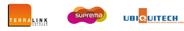Логотипы Terralink, Suprema и ubiquitech