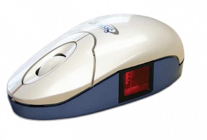 SecuGen EA4-0079P. Биометрическая мышь c оптическим сканером отпечатков пальцев OptiMouse Plus (MSDU03P)