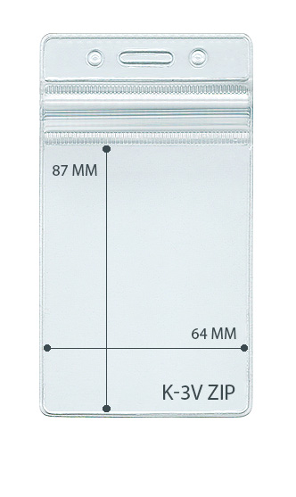 К-3VZip. Карман вертикальный герметичный с прозрачной застежкой «ZIP-LOCK»