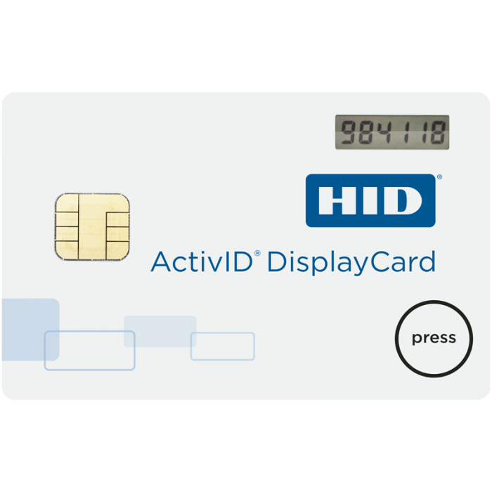 Display card. Mini token Hid. Active Identity Mini token. Hid token one.