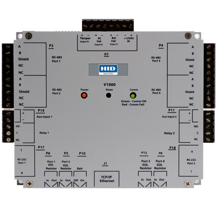 HID 71000BEP0N01A. Сетевой центральный IP-контроллер VertX EVO V1000